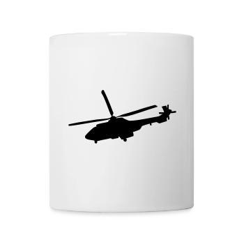 Hubschrauber - Tasse - Weiß - Vorne