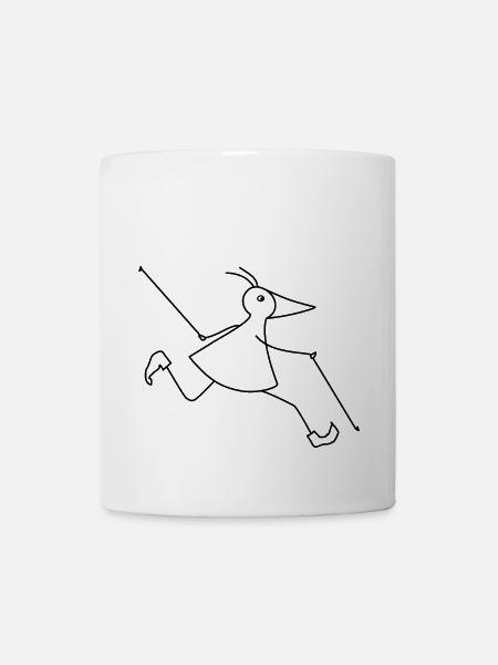Walker-RUNNY-mit-Stöcken - Tasse - Weiß