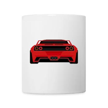 Sports Car Rear View – Power & Design - Mug - white - Front