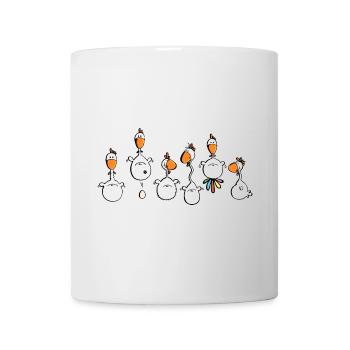 Verrückte Hühner - Huhn - Hahn - Vogel - Tasse - Weiß - Vorne
