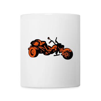 Chopper Inferno – Comic Style Trike - Tasse - Weiß - Vorne