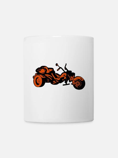 Chopper Inferno – Comic Style Trike - Tasse - Weiß