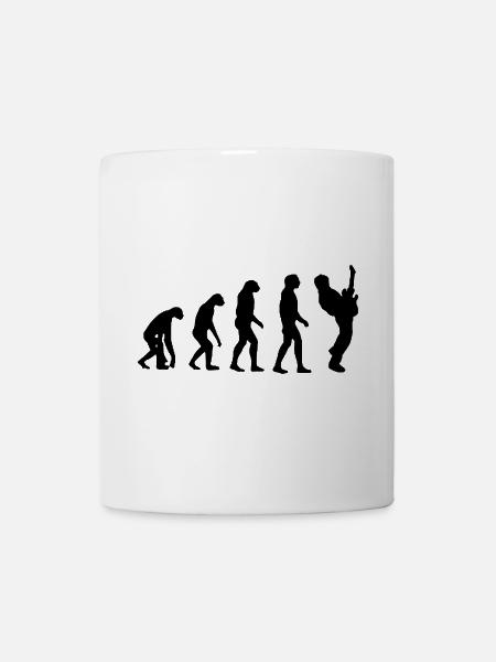 Evolution du guitariste, guitariste, musicien # - Mug blanc - blanc