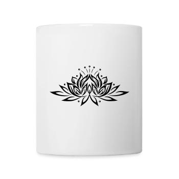 Lotusblume, Lotus - Tasse - Weiß - Vorne
