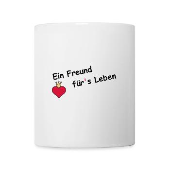 Ein Freund fürs Leben Französische Bulldogge - Tasse - Weiß - Vorne