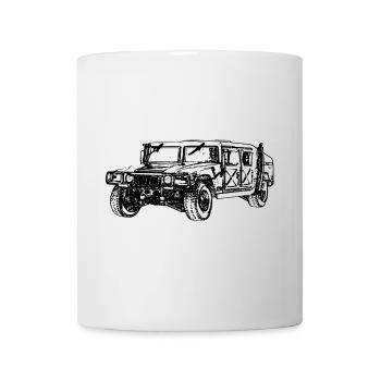 Hummer Humvee - Mug blanc - blanc - Devant