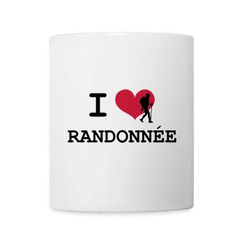 I Love Randonnée - Mug blanc - blanc - Devant