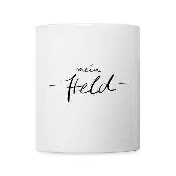 mein Held - Tasse - Weiß - Vorne