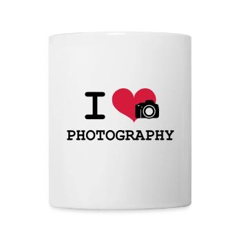 I Love Photography - Mug blanc - blanc - Devant