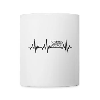 Herzschlag Rostock Greif - Tasse - Weiß - Vorne