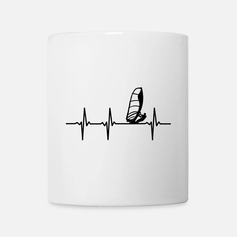 Windsurfer EKG - Tasse - Weiß