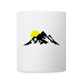 Mountain and Sunrise, montagne - Mug blanc - blanc - Devant
