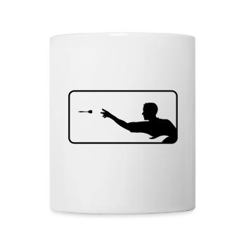 dart dartsport - Tasse - Weiß - Vorne