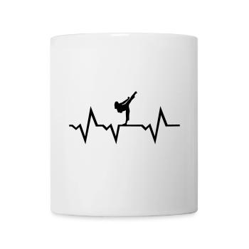 Martial Arts & Heartbeat, woman - Mug - white - Front