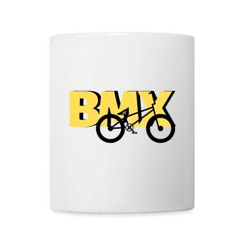 BMX Stunt Shirt – Yellow Edition - Tasse - Weiß - Vorne