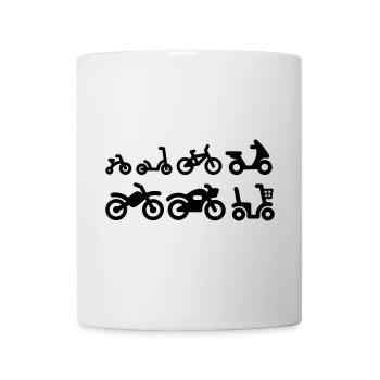Evolution Motorrad Motorrad Motocross Fahrrad - Tasse - Weiß - Vorne