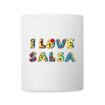 I love Salsa dance music Rueda positive - Mug - white - Front