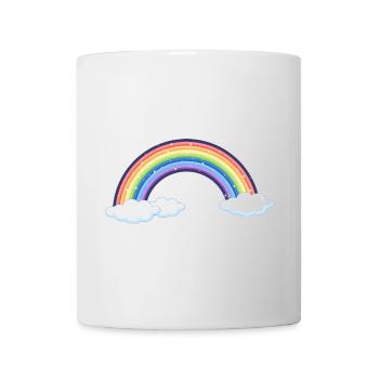 Vibrant Rainbow Over Clouds - Mug - white - Front