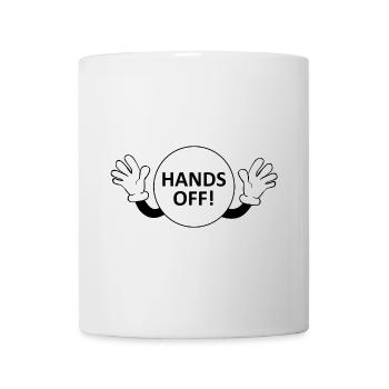 Hände weg / Warnung nicht berühren - Tasse - Weiß - Vorne