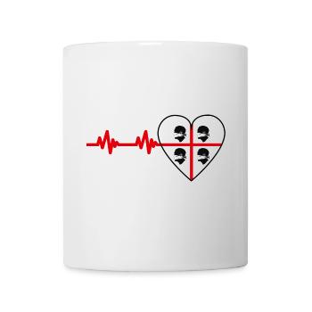 4 Mori Maskierte Puls - Tasse - Weiß - Vorne