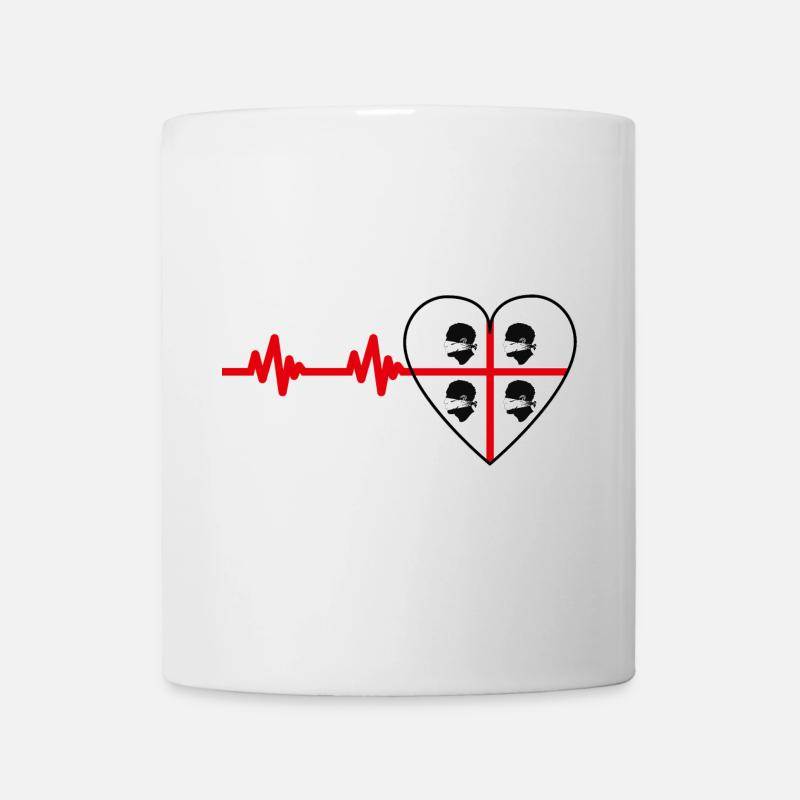 4 Mori Pouls masqué - Mug blanc - blanc