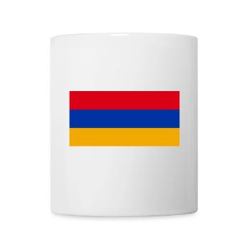 Autocollant drapeau de l'Arménie Aufkleber Fahne Armenien - Mug blanc - blanc - Devant