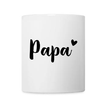 Papa Herz - Geschenkidee - Vatertag Geburtstag - Tasse - Weiß - Vorne