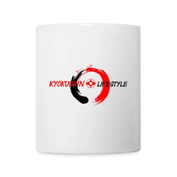 enso zen circle rot schwarz Kyokushin Lebensstil - Tasse - Weiß - Vorne