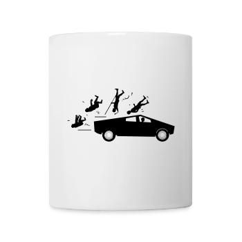 evolution accident tesla cybertruck by musk - Mug - white - Front