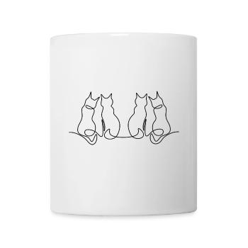Verliebte Katzen - Mug - white - Front