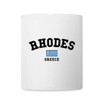 Rhodes Greece – Island & Flag Motif - Mug - white - Front