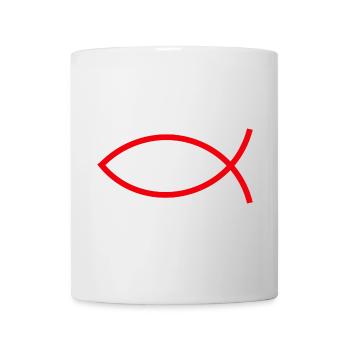 Jésus poisson Ichthys poisson poisson poisson - Mug blanc - blanc - Devant