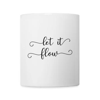 let it flow - Tasse - Weiß - Vorne