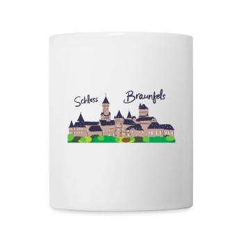 Château de Braunfels en Hesse, dessin - Mug blanc - blanc - Devant