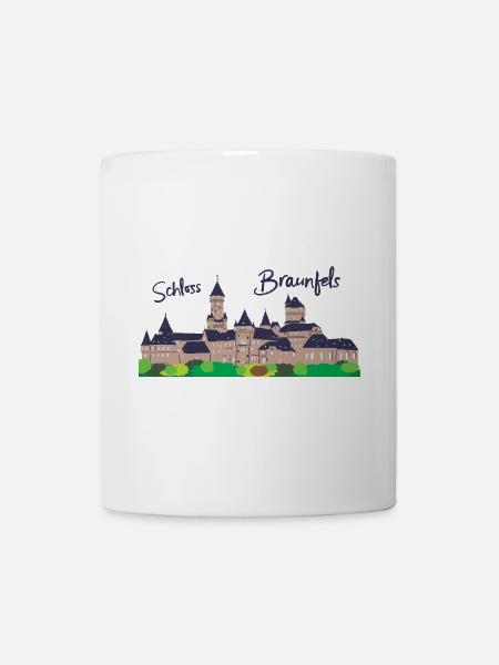 Schloss Braunfels in Hessen, Zeichnung - Tasse - Weiß