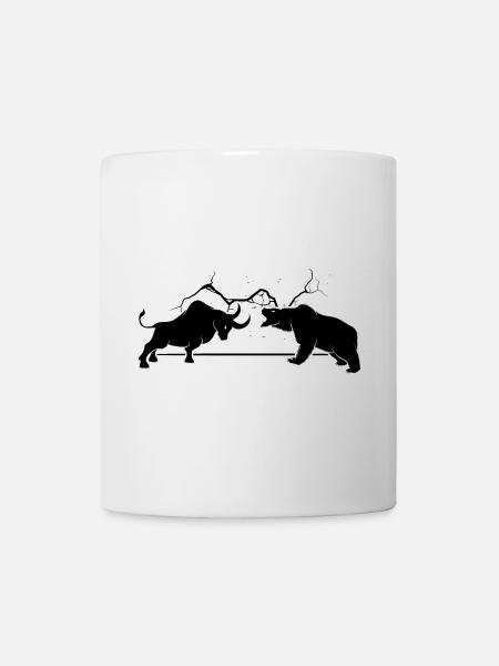 Bulle VS Bär - Tasse - Weiß