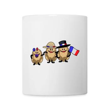 France Français Pommes de terre Légumes Tubercules Cuisinier - Mug blanc - blanc - Devant