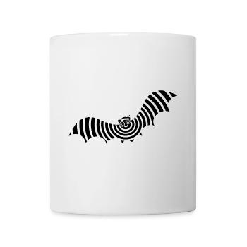 Bat Optical Illusion Illusion Halloween - Mug - white - Front