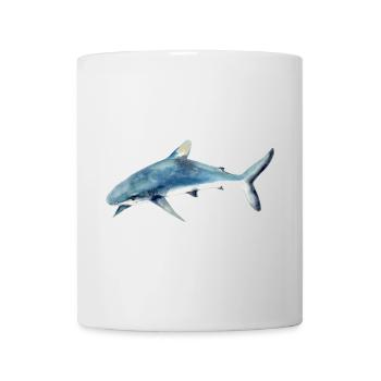 Predator Shark Watercolor Watercolor Shirt - Mug - white - Front