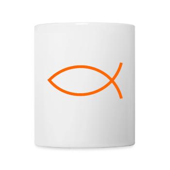 Jésus poisson Ichthys poisson poisson poisson - Mug blanc - blanc - Devant