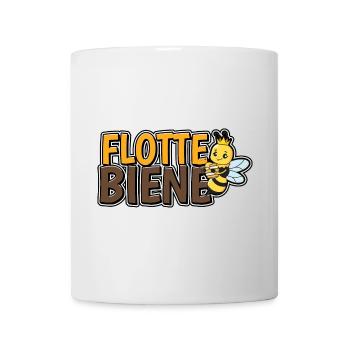 Flotte Biene - Tasse - Weiß - Vorne