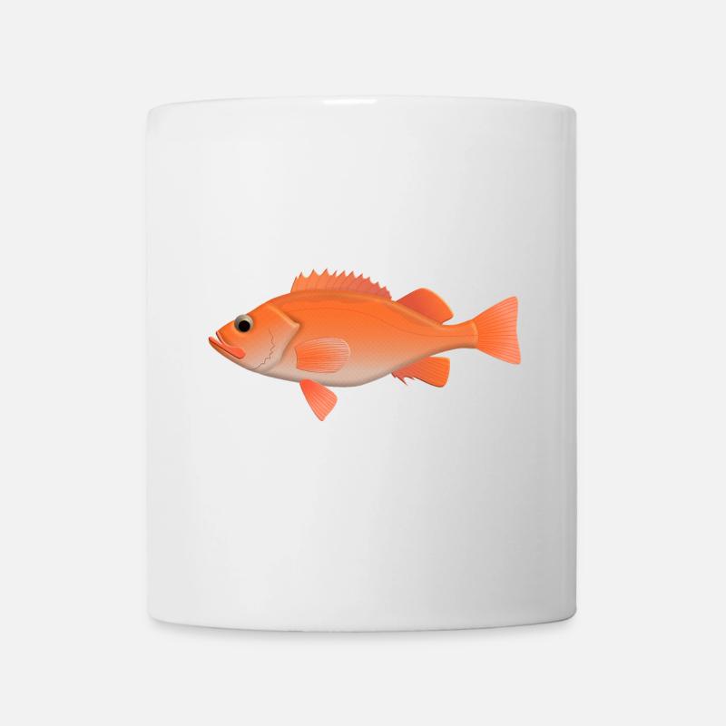 Rotbarsch natur - Tasse - Weiß