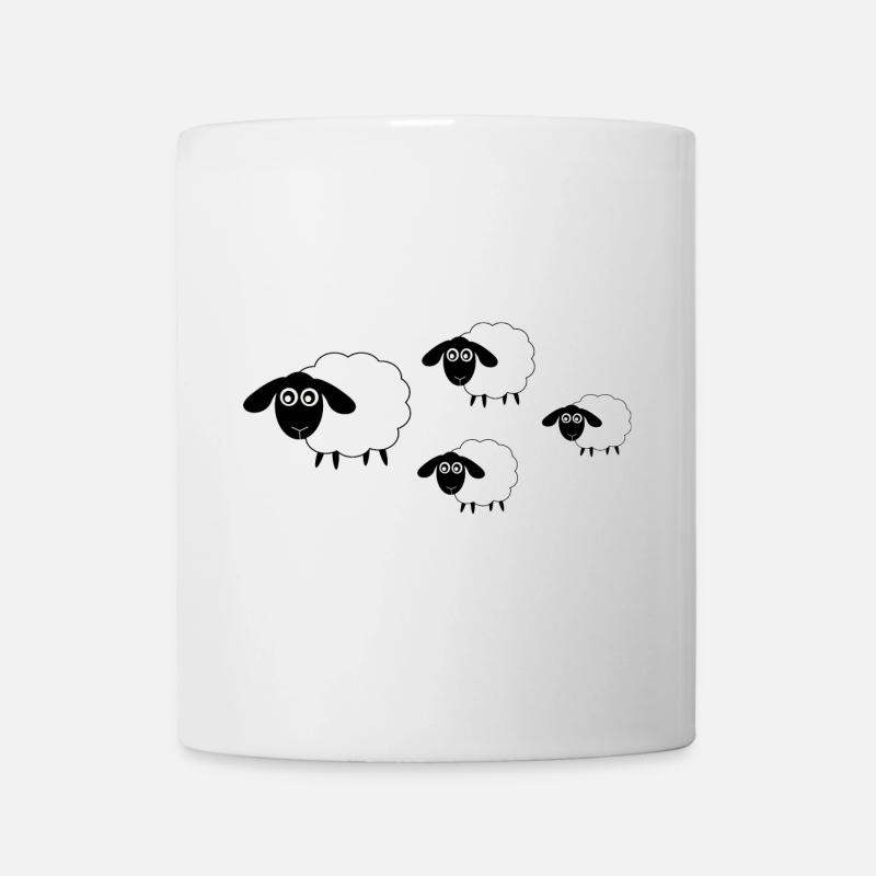 Mouton Mouton Agneau - Mug blanc - blanc