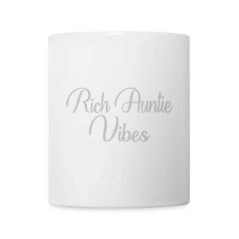 Rich Auntie Vibes Tante Femmes Meilleures Tantes Mères Da - Mug blanc - blanc - Devant