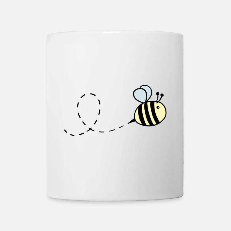 Hummel pastell fliegend - Tasse - Weiß