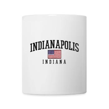 Indy Pride Flaggenlook Indiana - Tasse - Weiß - Vorne