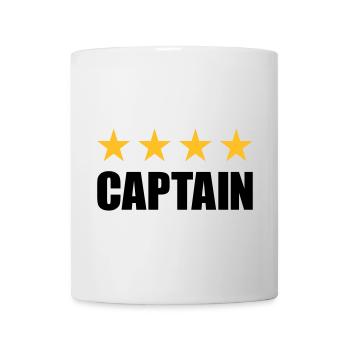 Captain (Four stars in a row) - Mug - white - Front