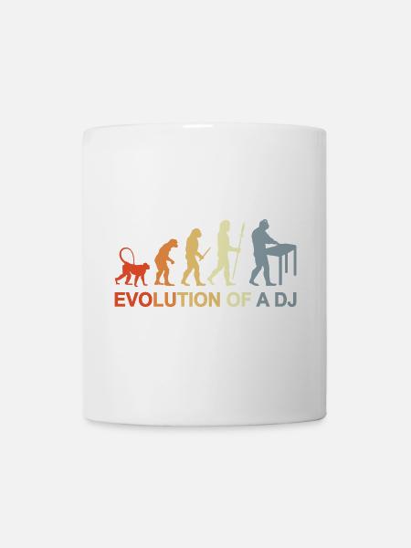 Évolution d’un DJ - Mug blanc - blanc