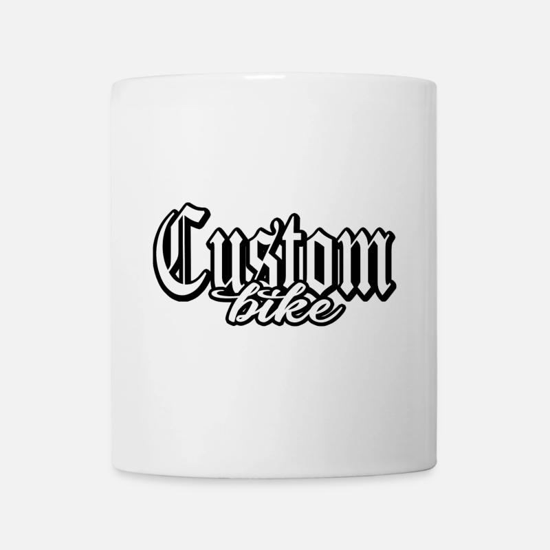 custom bike biker tour rock bobber tuner tuning - Mug blanc - blanc