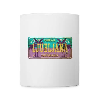 Ljubljana Yugoslavia vintage shield - Mug - white - Front